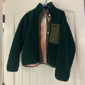 NWT Sandy Liang Jansport Green Fleece Jacket